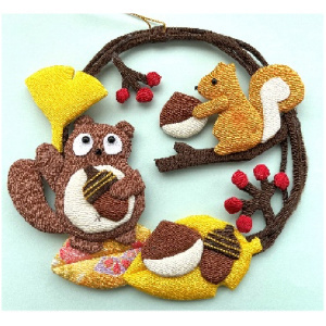 押絵で作る季節の壁7月イメージ